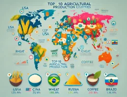 10 ( Sepuluh )  Negara dengan Produksi Pertanian Terbesar di Dunia
